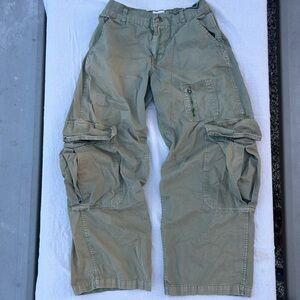 UO BDG Green Cargo Utility Pants, Y2K Baggy Grunge Streetwear Gorpcore